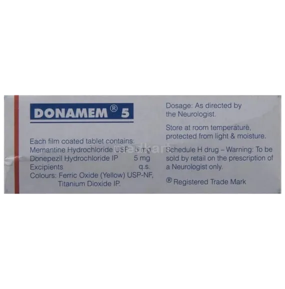 donamem 5mg tablet 10's